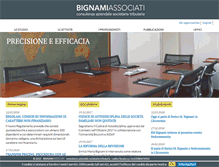 Tablet Screenshot of bignamiassociati.com